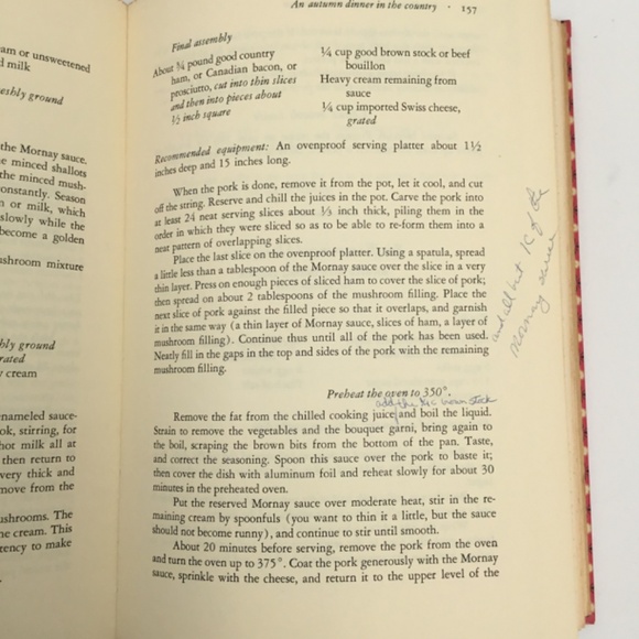 1972 Simca's Cuisine First Edition Cook Book By Simone Beck With Errata - Picture 11 of 12